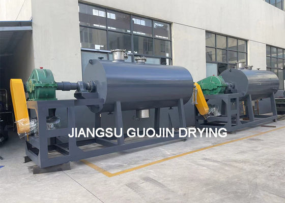 Sludge Continous Stirring Harrow Paddle Rotary Vacuum Dryer Diameter 1200mm