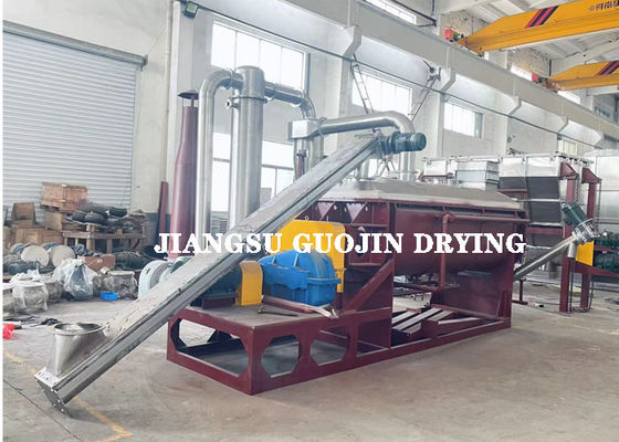 KJG-20 PLC/Button Control Continuous Hollow Paddle Dryer 10 Min Waktu Pengeringan