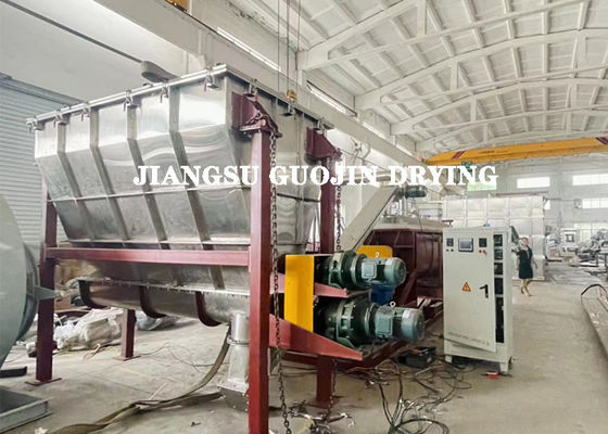 KJG-20 PLC/Button Control Continuous Hollow Paddle Dryer 10 Min Waktu Pengeringan