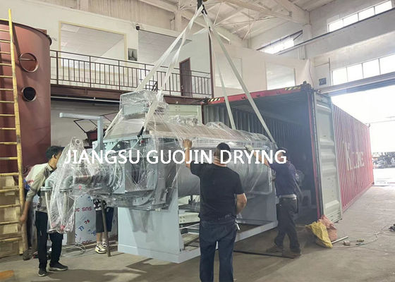 Efisien 20KW kontinyu pengering dayung dengan suhu operasi 120-150C