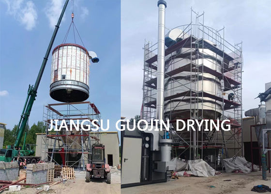 Kecepatan tinggi 15500rpm Rotary Speed Spray Drying Machine Outlet Temperatur
