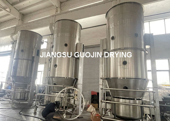 Peralatan granulasi dengan daya kipas 45 kW dengan konsumsi uap 451 kg/jam dan tekanan kipas 950 mmH2O