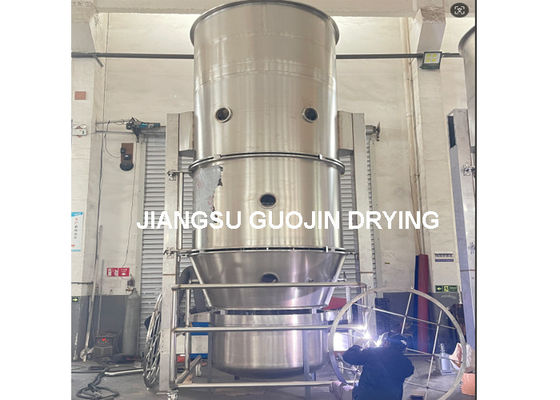750kg Kapasitas Fluid Bed Granulator dengan 45 KW kekuatan kipas untuk granulasi yang efektif dari berbagai bahan