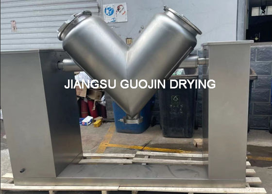 200L Double Jacket V Type Mixer Dengan Kecepatan Pengadukan 12r/min
