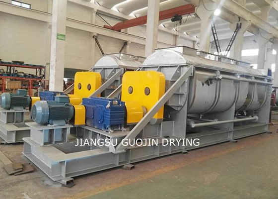 4KW 9M2 Thermal Oil Heating Paddle Dryer Untuk Pengolahan Kimia