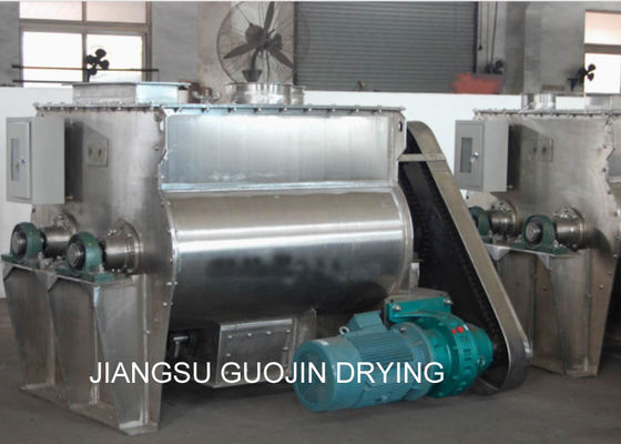 Serbuk Pakan Hewan 5.5KW Dual Shaft Paddle Mixer 180kg / batch
