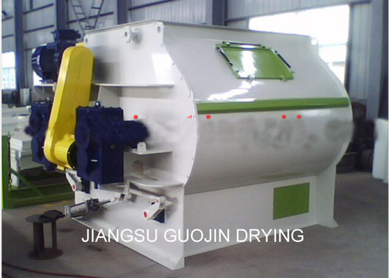 Horizontal Zero Gravity Double Shaft Paddle Mixer 300kg / batch Untuk Pakan Unggas