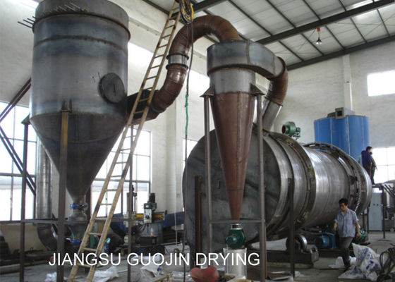 Steam Heating 1.2 * 10m Rotary Drum Dryer Untuk Pupuk