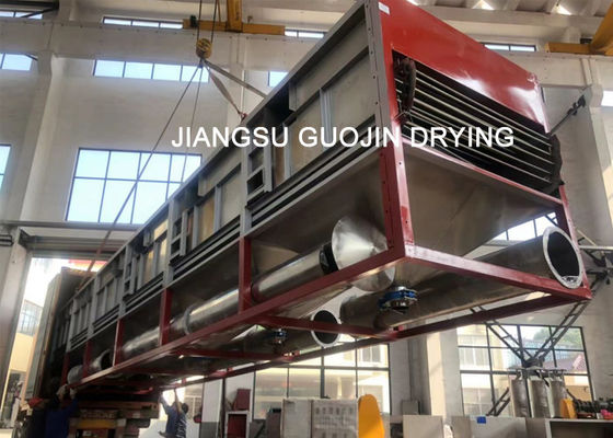 1.6x12Meter Single Layer Conveyor Mesh Belt Dryer Untuk Zat Warna / Pigmen