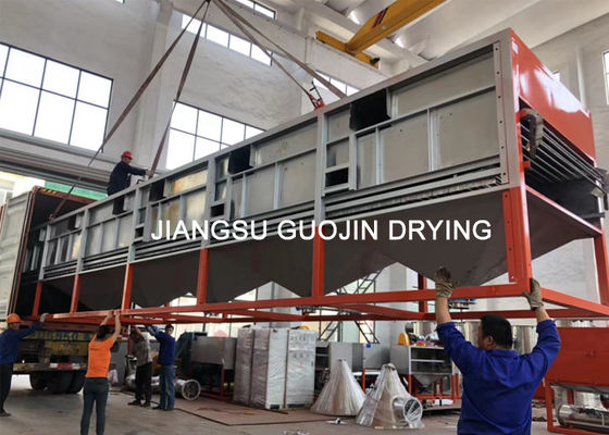 Sayur Buah Dehydrate Tunnel Conveyor Mesh Belt Dryer 2x10 Meter