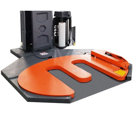 E Type Turntable Automatic Pallet Wrapper Mudah Untuk Pallet Jack