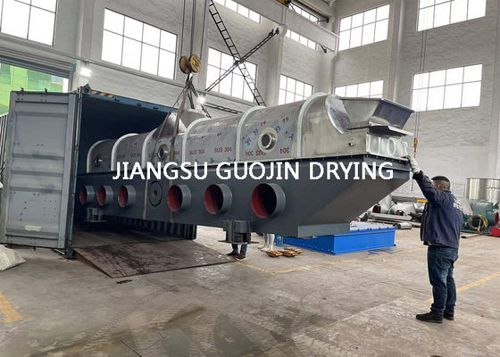 Pengering VFBD Industri Bahan Makanan Panjang 7,5M Untuk Pengeringan Garam Berkelanjutan