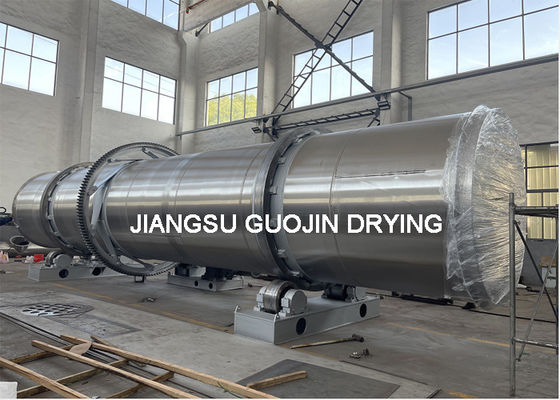 Pemanasan Langsung Rotary Drum Dryer Kapasitas Besar 2x20M Untuk Lumpur Limbah