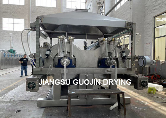 Foodstuff Scraper Double Drum Dryer Diameter 1,5M Untuk Kentang Ungu