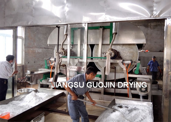 Foodstuff Scraper Double Drum Dryer Diameter 1,5M Untuk Kentang Ungu
