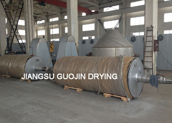 Pengering Drum Rotary Silinder Ganda 150-300kg / jam Untuk Ragi Bir Brewery