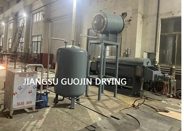 Dua Poros Dengan Dayung KJG-10 Vacuum Hollow Paddle Dryer Untuk Maleic Anhydride