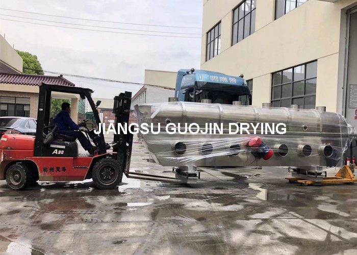 Kapasitas Powder Granule Salt Fluid Bed Dryer Stainless Steel VFBD 8x1.8 Suhu udara low outlet