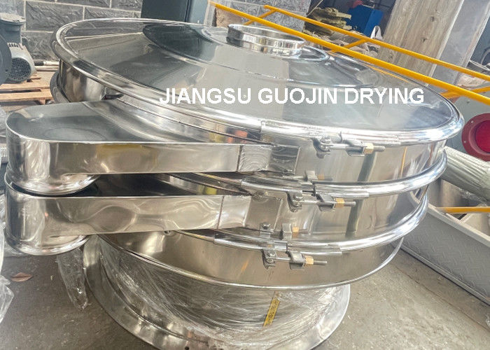 1-4 Lapisan 0,5-3kw Vibrating Screening Equipment 380V/50Hz untuk 450-1100 Kg/h Kapasitas