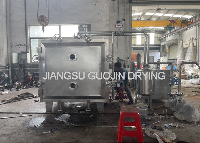 FZG-15 Delapan Lapisan 32 Tray PLC Button Dikendalikan Square Electric Vacuum Tray Dryer