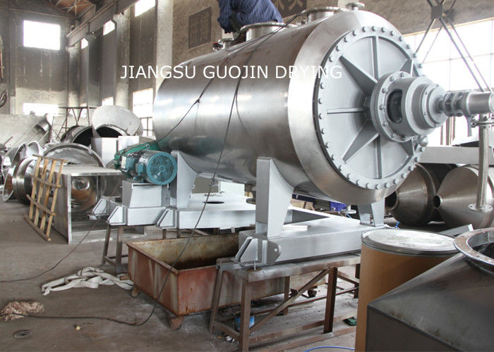 10rpm Rotary Rake Vacuum Paddle Dryer 5.5KW Untuk Bahan Bentuk Cairan