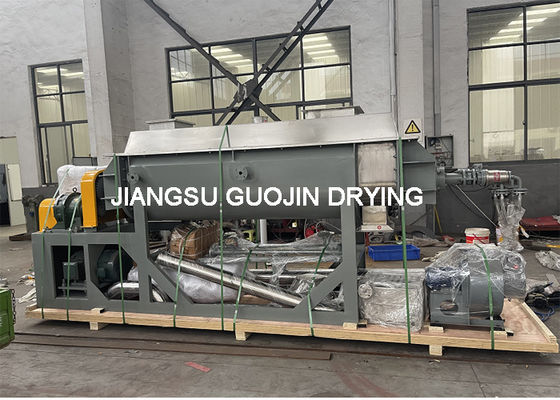5-20rpm Kecepatan Putar KJG-5 Hollow Paddle Dryer Mesin Pengeringan Vakum Stainless