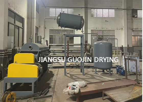 Double Shafts KJG-10 Vacuum Hollow Paddle Dryer Untuk Maleic Anhydride