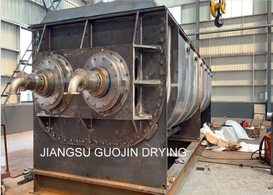 Peralatan Pengering Dayung Vakum Pemanasan Tidak Langsung Minyak Termal Untuk Sludge