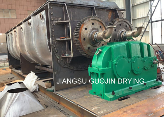 Industri Limbah Double Shaft Vacuum Hollow Paddle Dryer