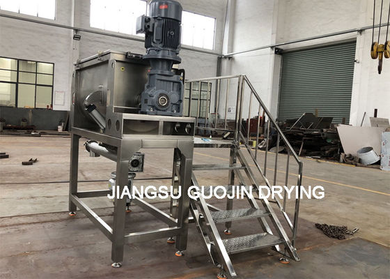 Blender Pita Ganda Horizontal Industri untuk Mencampur Bubuk Kering
